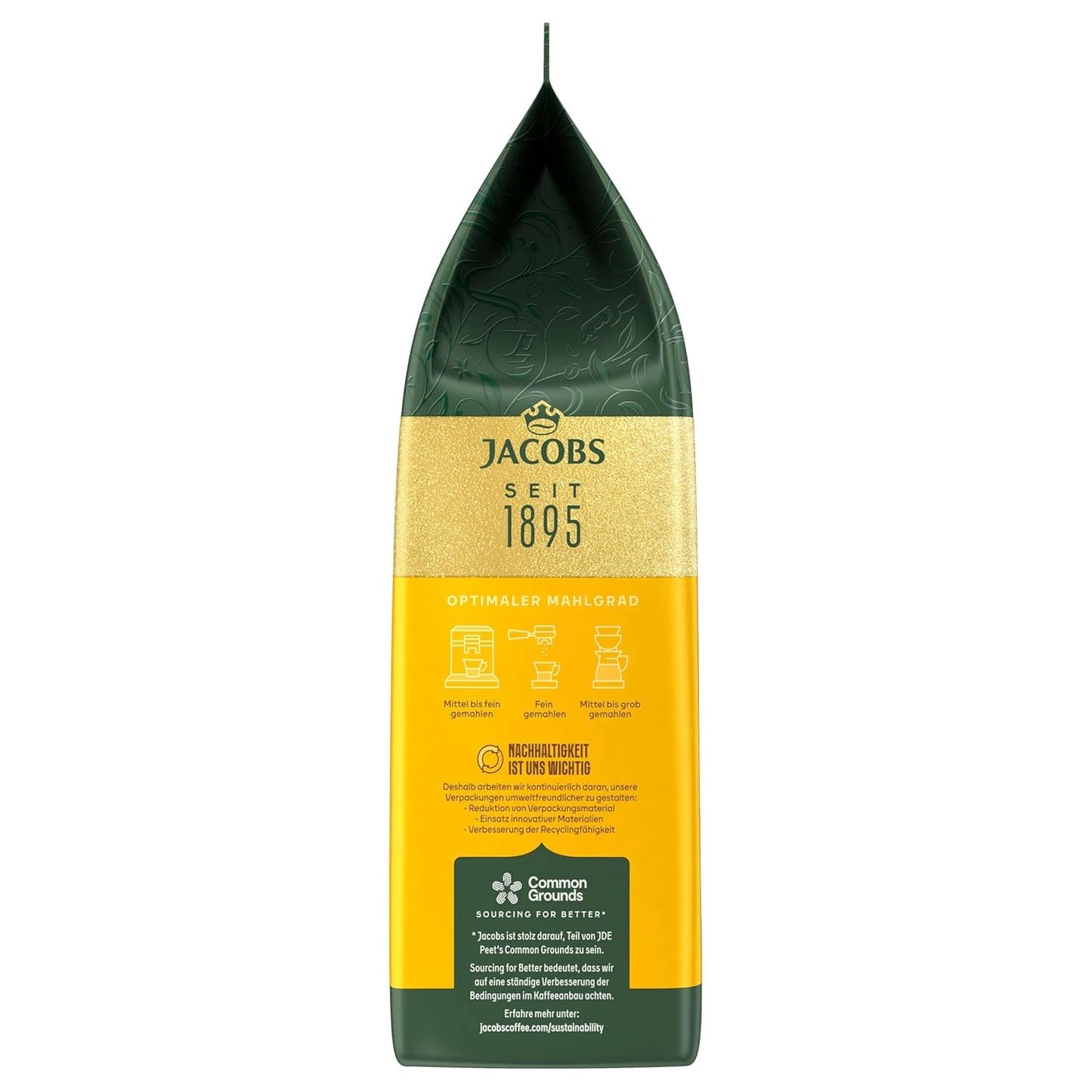 Jacobs Expert Roast Cafe Crema Gold, Café en grains entiers (4 x 1 kg)