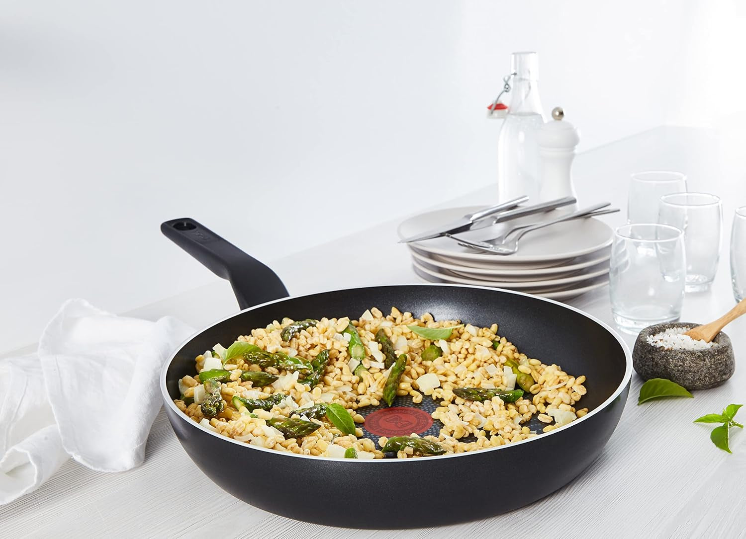 Tefal C27808 Poêle Generous 32 cm, revêtement antiadhésif, fond Thermo-Fusion, tous types de plaques à induction, casseroles et poêles Naty Shop