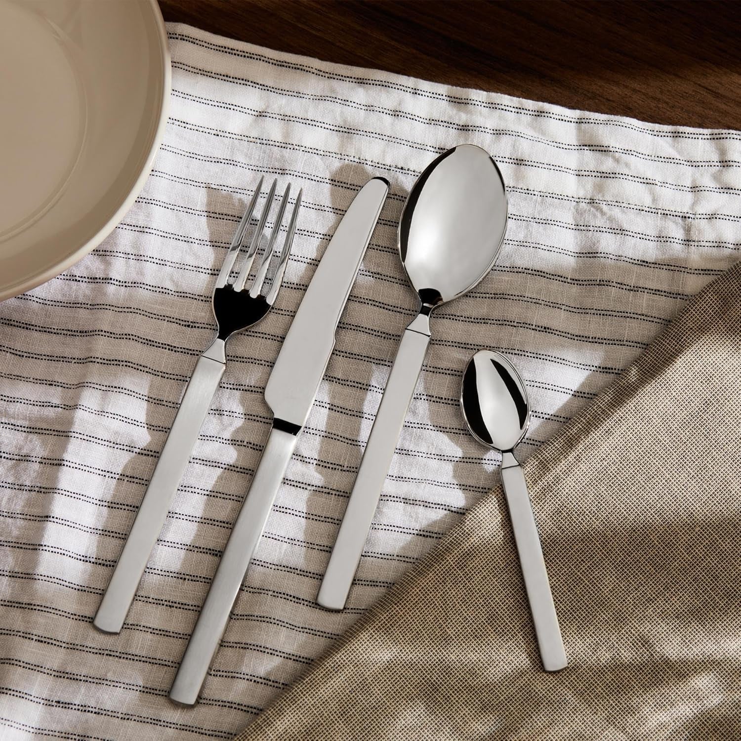 Alessi 4180S24 Ménagère de Couverts Secs 24 Pièces Cuisine Inox Naty Shop
