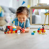 LEGO 10941 DUPLO Disney Le train d'anniversaire Mickey et Minnie, train jouet avec gâteau et ballons, cadeau pour les enfants à partir de 2 ans Jeux de construction Besuche den LEGO-Store