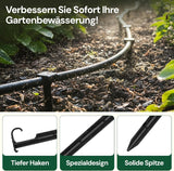 GARDENIX AquaPIN Ancrage de tuyau d'arrosage, 50 pièces, piquet de sol, ancrage de fixation pour tuyau d'égouttement, tuyau d'irrigation, fourche de raccordement