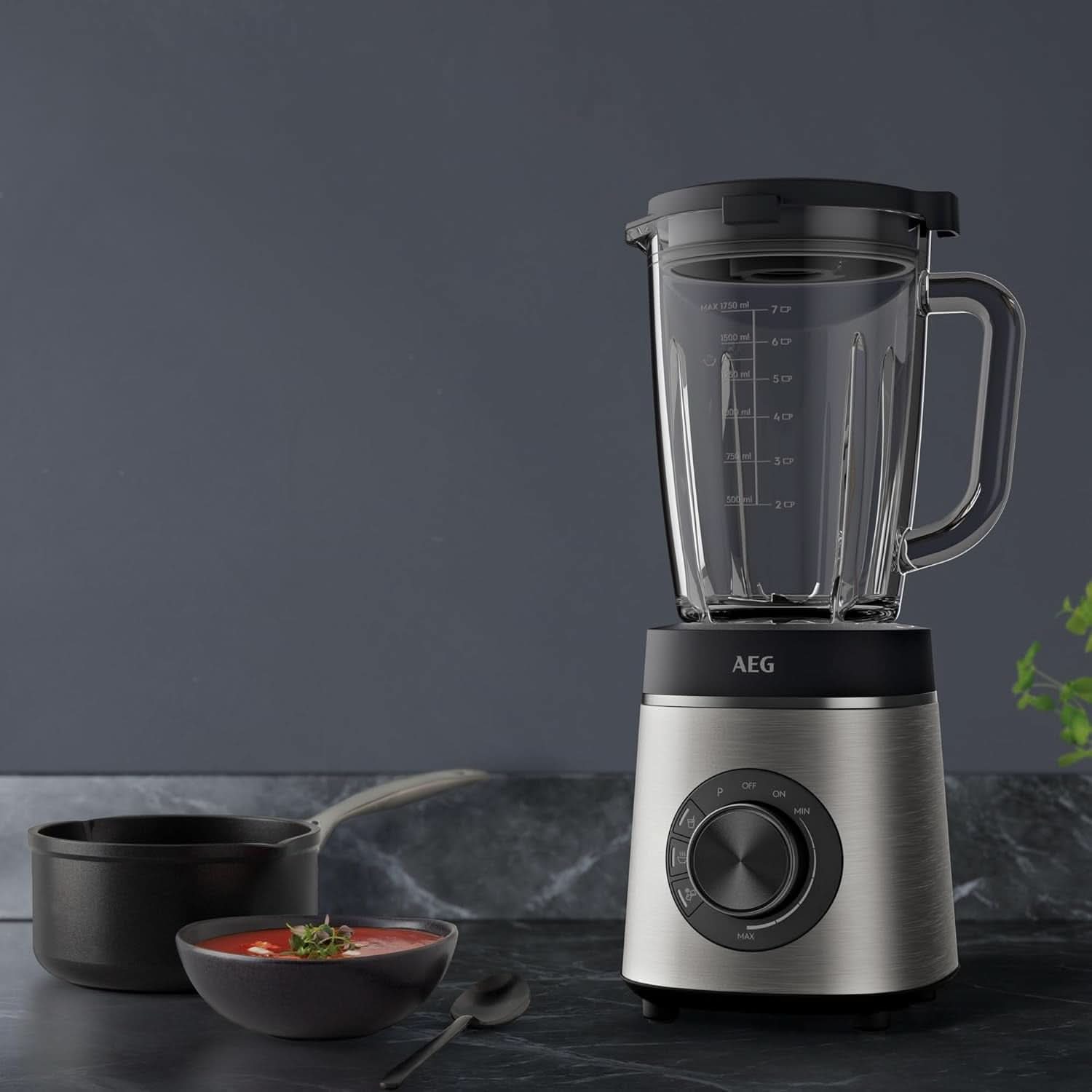 AEG TB6-1-6S MIXEUR SUR SOCLE / Contrôle de vitesse 3 Programmes Smoothie ICE Fonction Cuisine Naty Shop