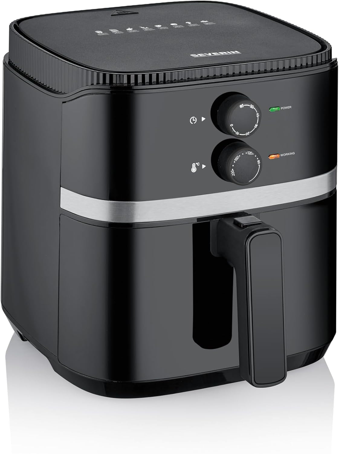SEVERIN Friteuse double air chaud avec chambre de cuisson 2 X 3,8 L, 8 programmes automatiques Electroménager Naty Shop 5 Litres Garkorb