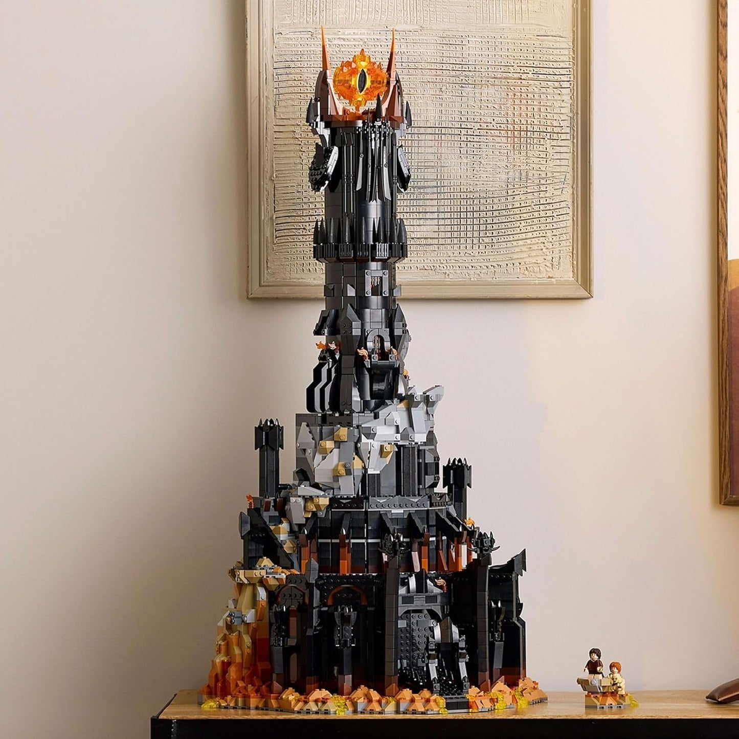 LEGO Icons Le Seigneur des Anneaux : Barad-Door Ensemble de construction pour adultes avec figurines de Sauron, Gothmog, Orc, Frodon, Sam et Gollum Souvenirs de films Fan à collectionner 10333 Jeux de construction Acheter dans le LEGO-Store