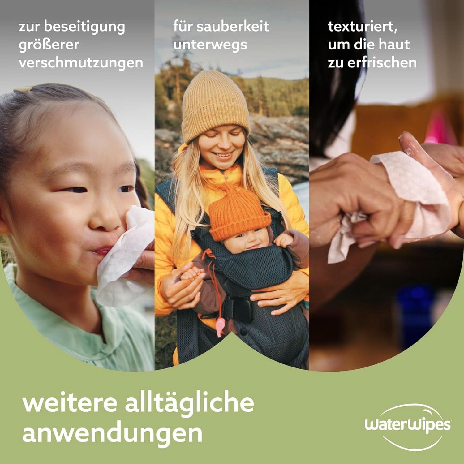 Waterwipes Plastikfreie, Texturierte Reinigungstücher Für Kleinkinder & Babies, 240 Stück (4 Packungen), 99.9 % Wasserbasierte Reinigungstücher, Unperfümiert Für Empfindliche Haut Naty Shop