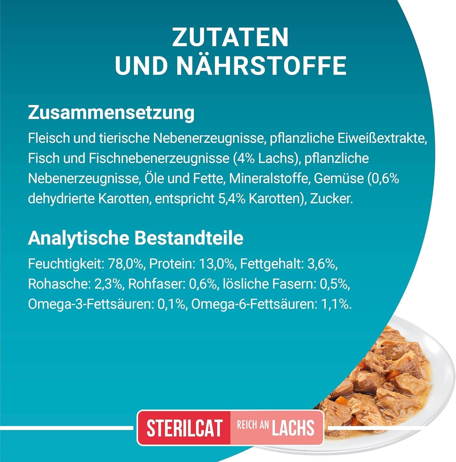 PURINA ONE STERILCAT nourriture humide pour chat, morceaux tendres en sauce pour chat stérilisé, au saumon, paquet de 26 (26 x 85g)