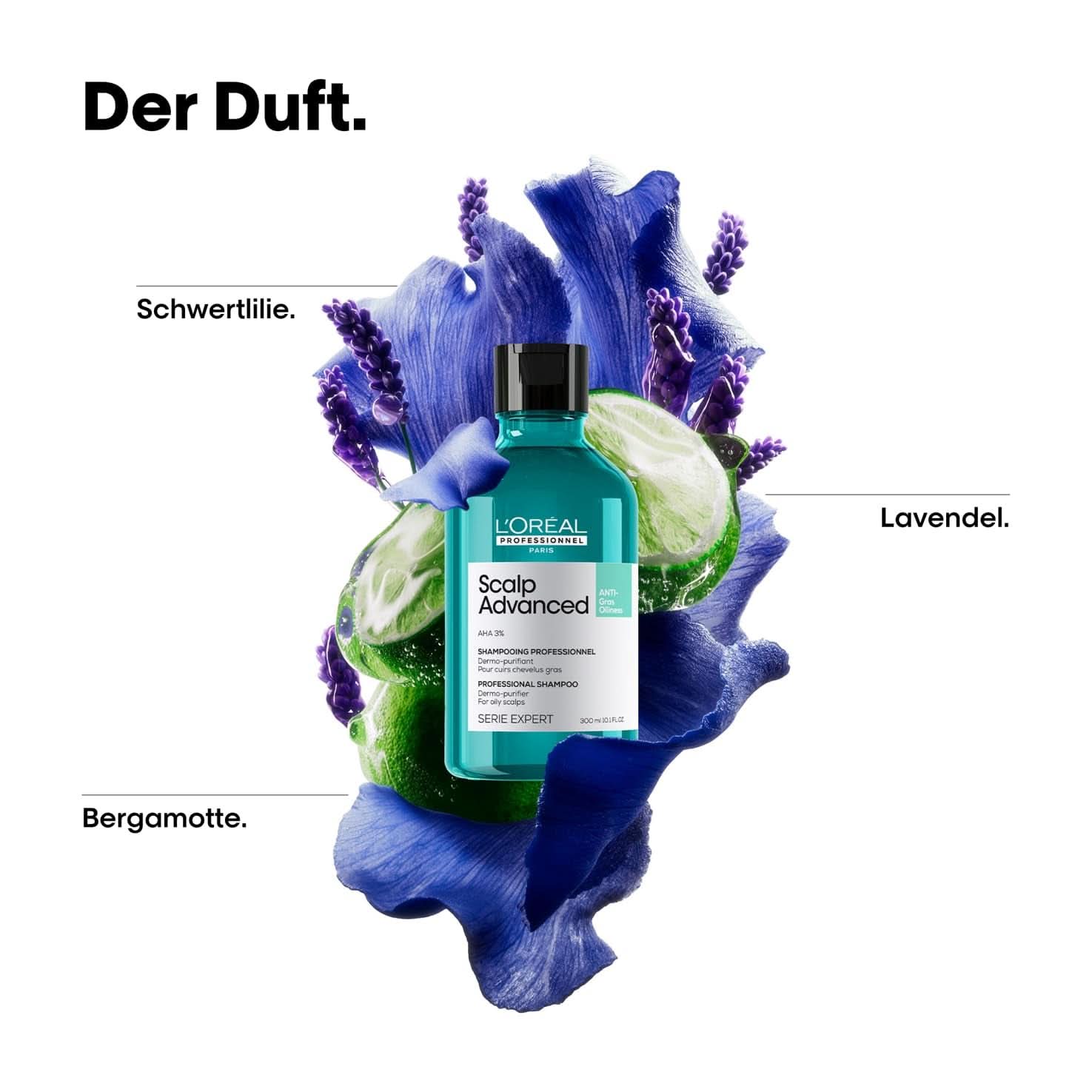 L'Oréal Professionnel Shampoing Nettoyant Cuir Chevelu Gras, 300 ml Naty Shop Douche et Bain