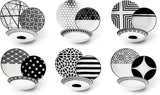 Excelsa Emily service de vaisselle, porcelaine, blanc/noir, 18 pièces