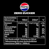 Pepsi Zero Sugar, Boisson gazeuse sans sucre de Pepsi, sans calories, set 6 x 1,75 litres Boissons sans alcool Naty Shop