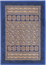 BASSETTI coton à carreaux TORCELLO coloris BLEU FONCÉ B1 taille 135X190 Couettes et couettes Naty Shop Bleu foncé 135X190