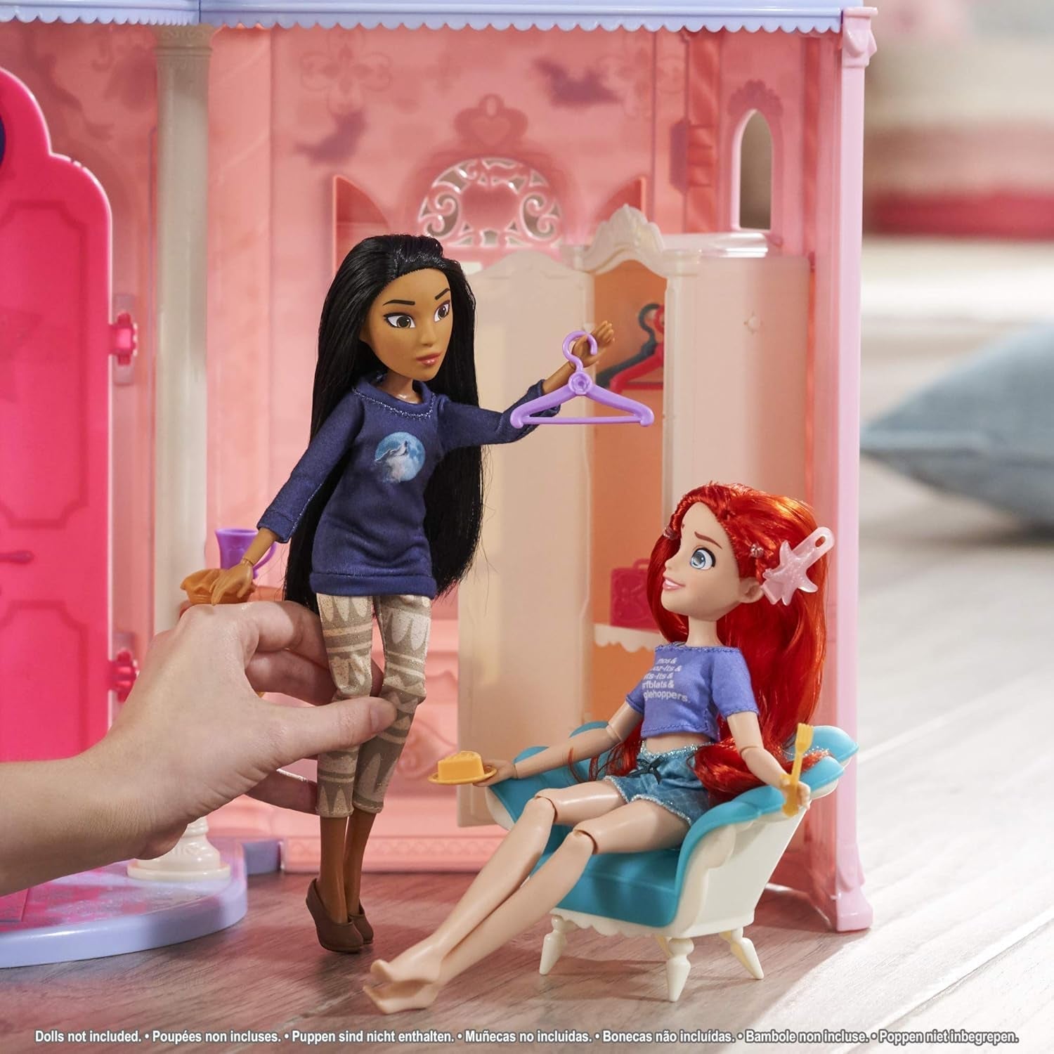 Disney Princess Castle Comfy Squad Maison de poupée avec 6 meubles et 16 accessoires Jouet pour filles de 5 ans Maisons de poupée Naty Shop