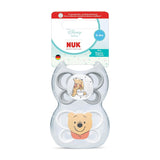 Sucettes NUK Perfect Match Air pour bébés | 0-6 mois | Sucettes orthodontiques qui favorisent la circulation de l'air et préviennent les éruptions cutanées causées par la salive | 95 % d'acceptation par les bébés** | Disney Winnie l'ourson | Paquet de 2