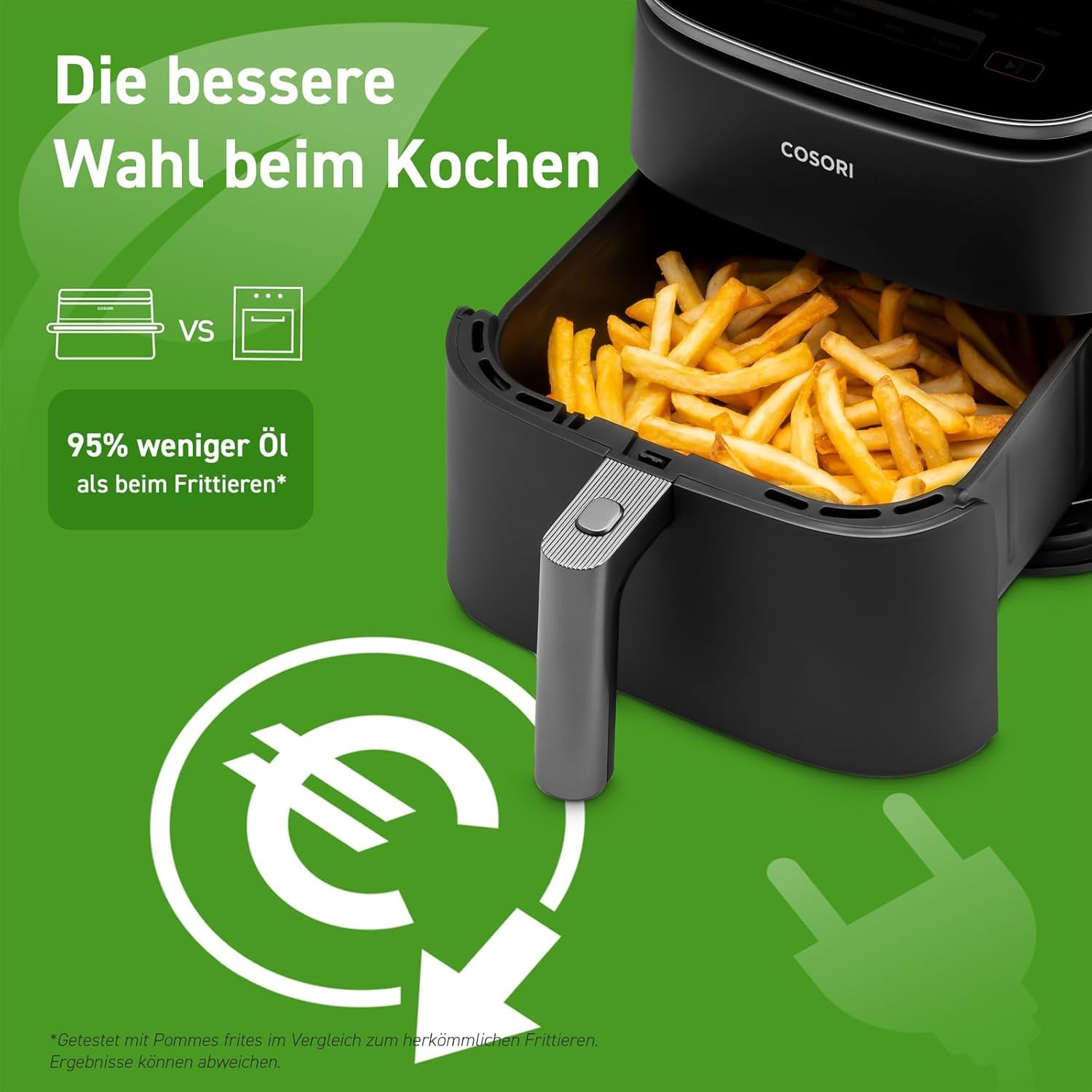Cosori Turboblaze Friteuse à air chaud Airfryer, 9-en-1, 6 litres, appareils silencieux Naty Shop
