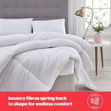 Couette rebond Silentnight, 13,5 tog, king size, tissu en coton mélangé, blanc, king size Couettes et couettes Naty Shop