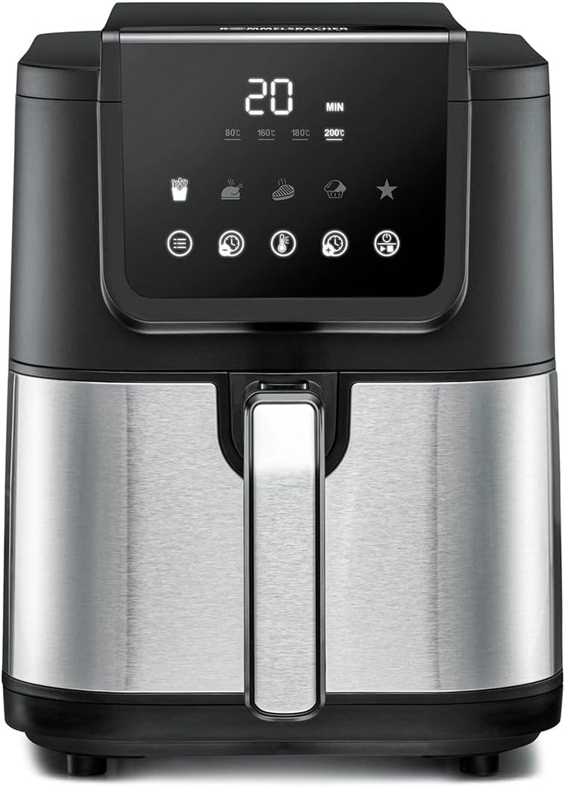 ROMMELSBACHER Friteuse à air chaud avec fenêtre FRH 1700, 10 programmes, silencieuse Electroménager Naty Shop 5,5 litres