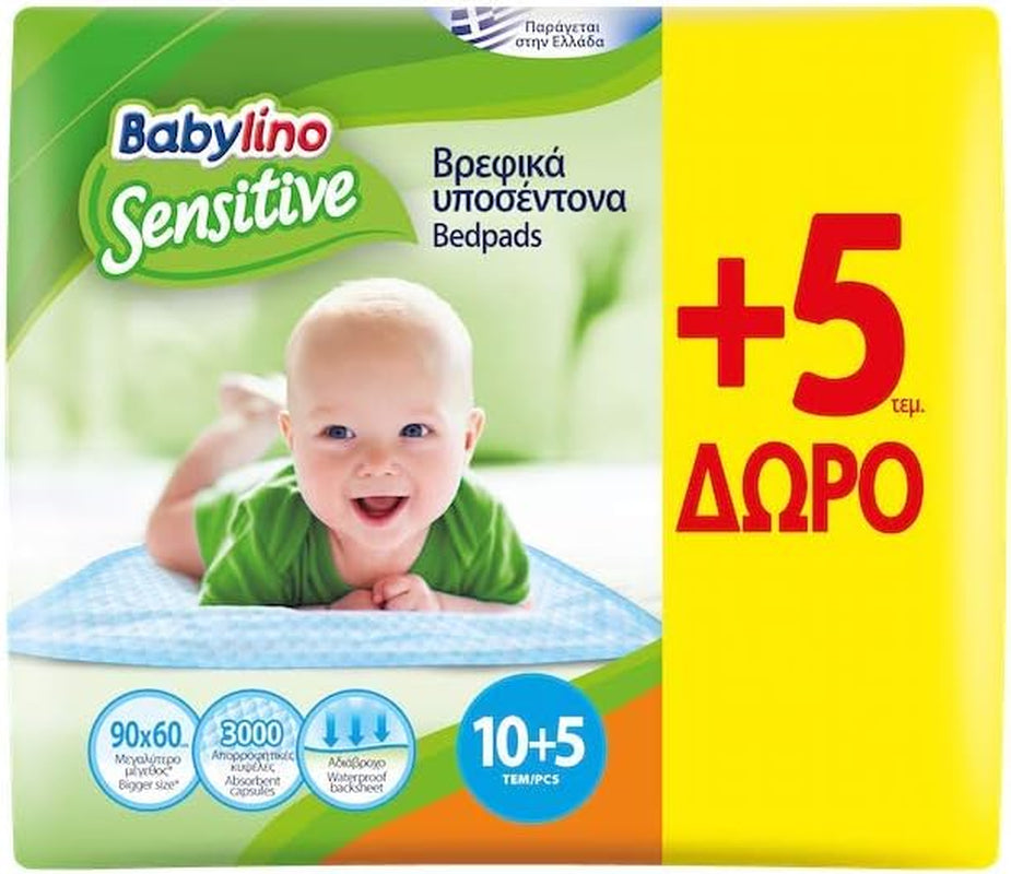 Lingettes humides sensibles, 90 x 60 cm, extra absorbantes, 14 pièces