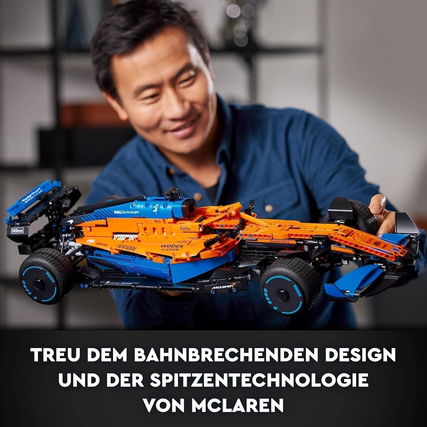 Lego Technic Mclaren Formula 1 Racing Car - Modèle F1 adulte avec moteur V6 et direction - Cadeau pour les fans de sports mécaniques et les collectionneurs - 42141 Jeux de construction Besuche den LEGO-Store
