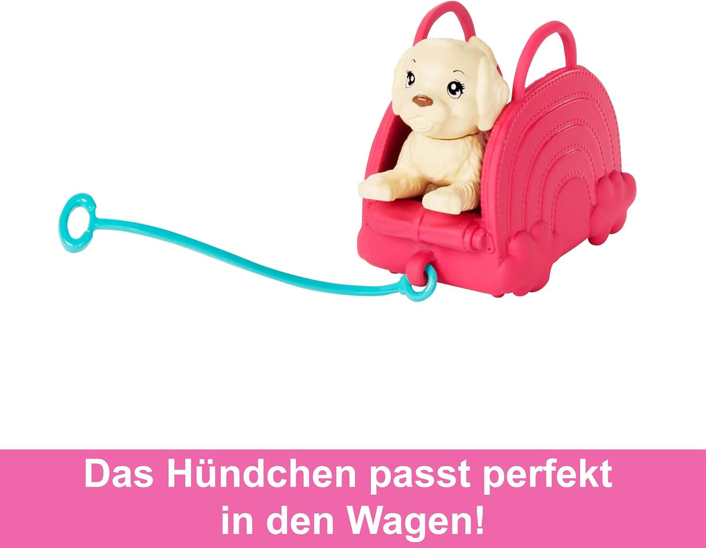 Barbie Chelsea Doll & Accessories Ensemble de voyage pour chiot 6 pièces comprenant une cage pour chien HJY17