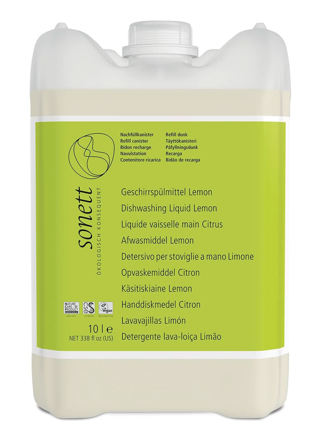 Liquide vaisselle Sonett Citron Détergents de Cuisine Naty Shop