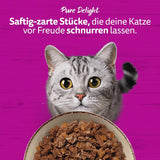WHISKAS PURE DELIGHT Aliment humide en gelée 24 x 85g Ragoût Classique (4 paquets) 48 sachets portionnés