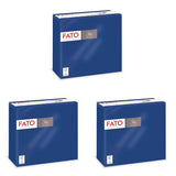 - Mouchoirs en papier jetables doux et doux, paquet de 40 mouchoirs taille 38 x 38 pliés en 4 à 2 couches de couleur bleu nuit, papier 100 % pure cellulose certifié FSC (lot de 3)
