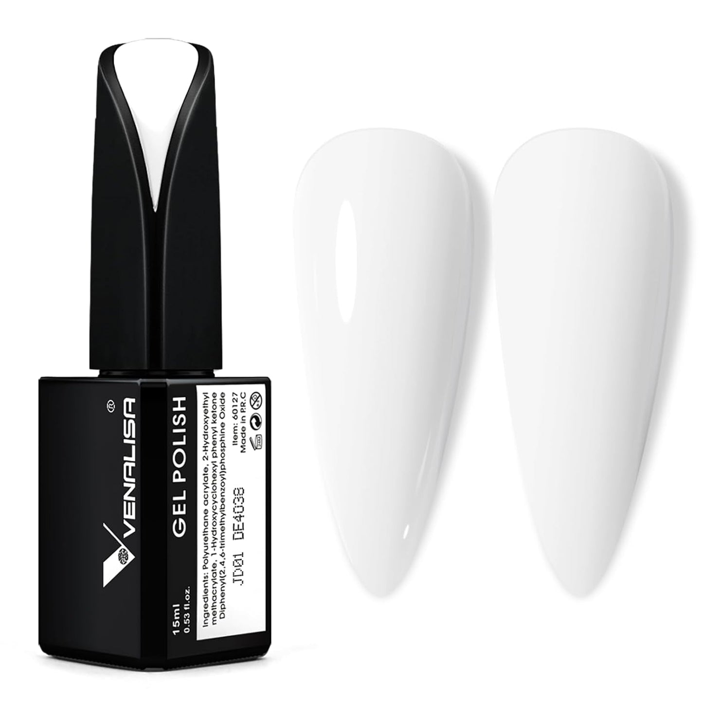 VENALISA Vernis à ongles UV orange corail 15 ml Vernis à ongles gel pour lampe à ongles UV Modèles de vernis à ongles gel orange corail transparent pour la conception des ongles à faire soi-même