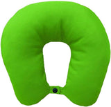 Lemos Home Oreiller cervical avec rembourrage en microfibre, oreiller de soutien du cou, oreiller de voyage confortable pour avion, voiture, bureau, idéal pour le camping, les vacances et les gadgets de voyage (vert menthe)