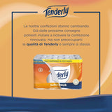 Gain de place, 96 rouleaux de papier toilette, 2 couches, 220 déchirures par rouleau, Aux extraits naturels de mauve et de calendula, Fabriqué en Italie, Testé dermatologiquement.