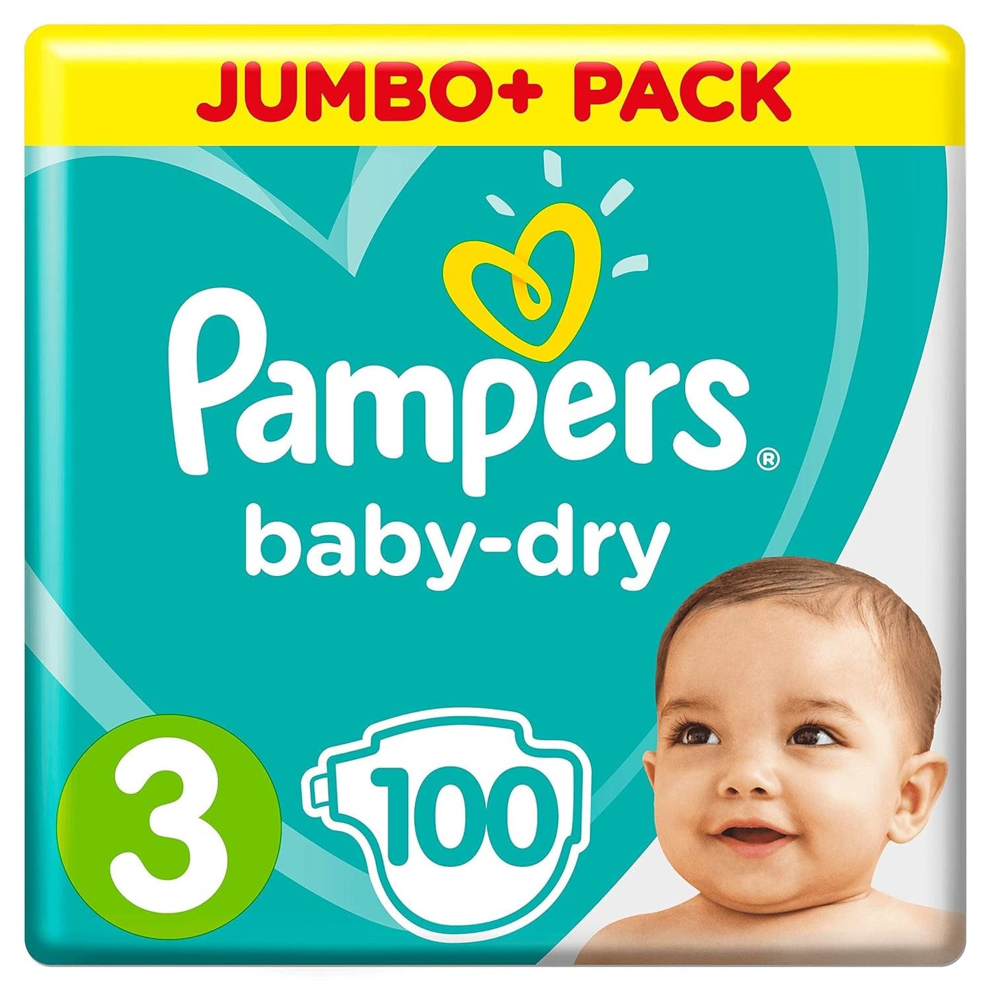 Couches Pampers (ancienne version), taille 3 (6-10 kg), 100 pièces,