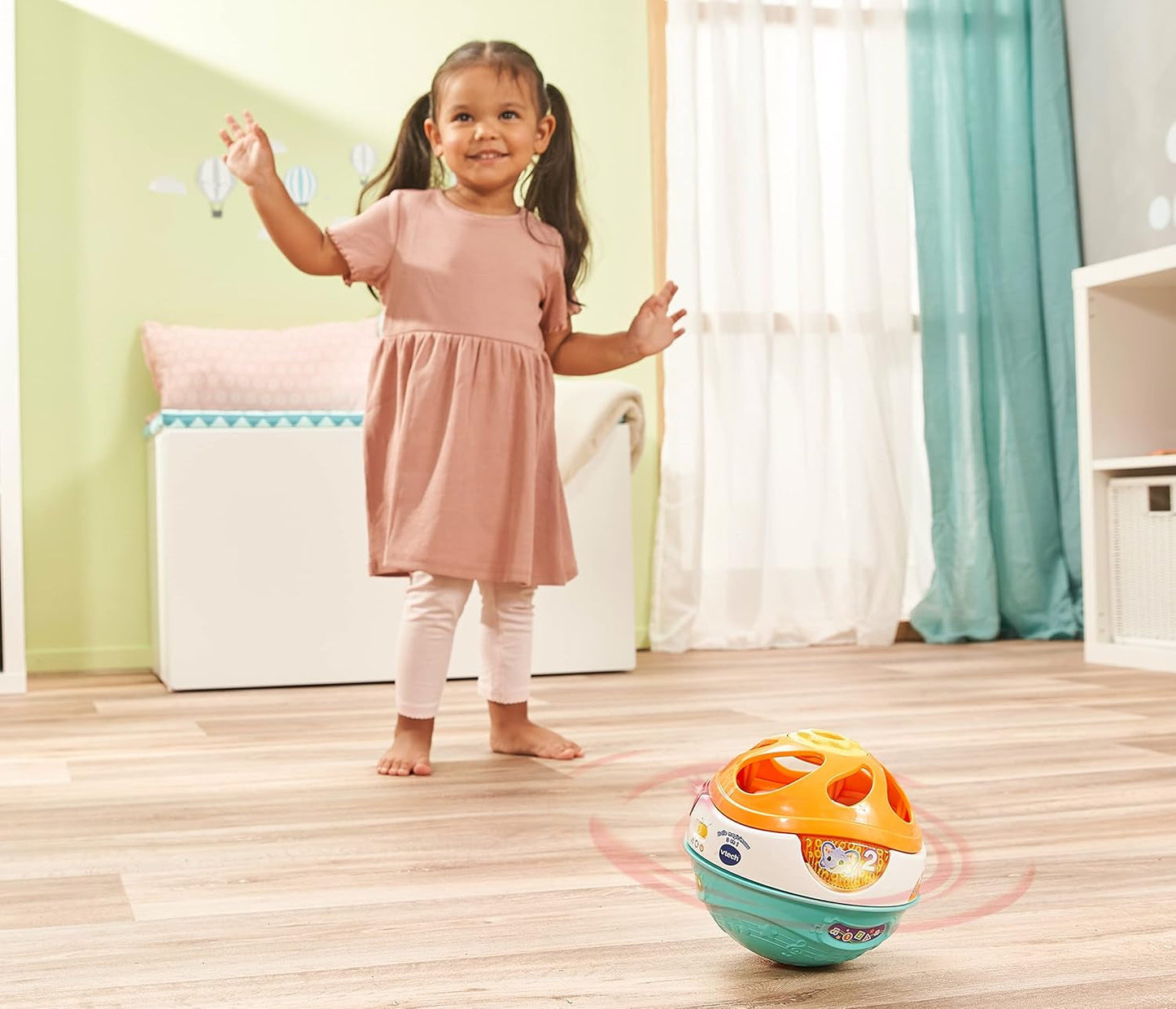Vtech bébé 3-en-1 boule de musique magique musique auto-motrice jouant un jouet interactif pour les enfants de 9 à 36 mois jouets colorés pour bébé Naty Shop