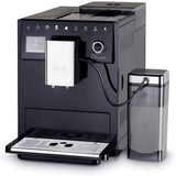 Melitta CI Touch - Machine à expresso entièrement automatique avec système de lait, machine à expresso avec moulin à café intégré et mousseur à lait, par ex. pour expresso ou cappuccino, argent