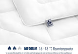 Couette toutes saisons Irisette Merino - Fabriquée en Allemagne - Couette mi-saison en pure laine neuve, 135 X 200 cm, Blanc, Certifiée Oeko-Tex Quilts et Quilts Naty Shop