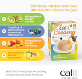 Catit Coupes crémeuses, thon et poulet aux bleuets, 4x25g