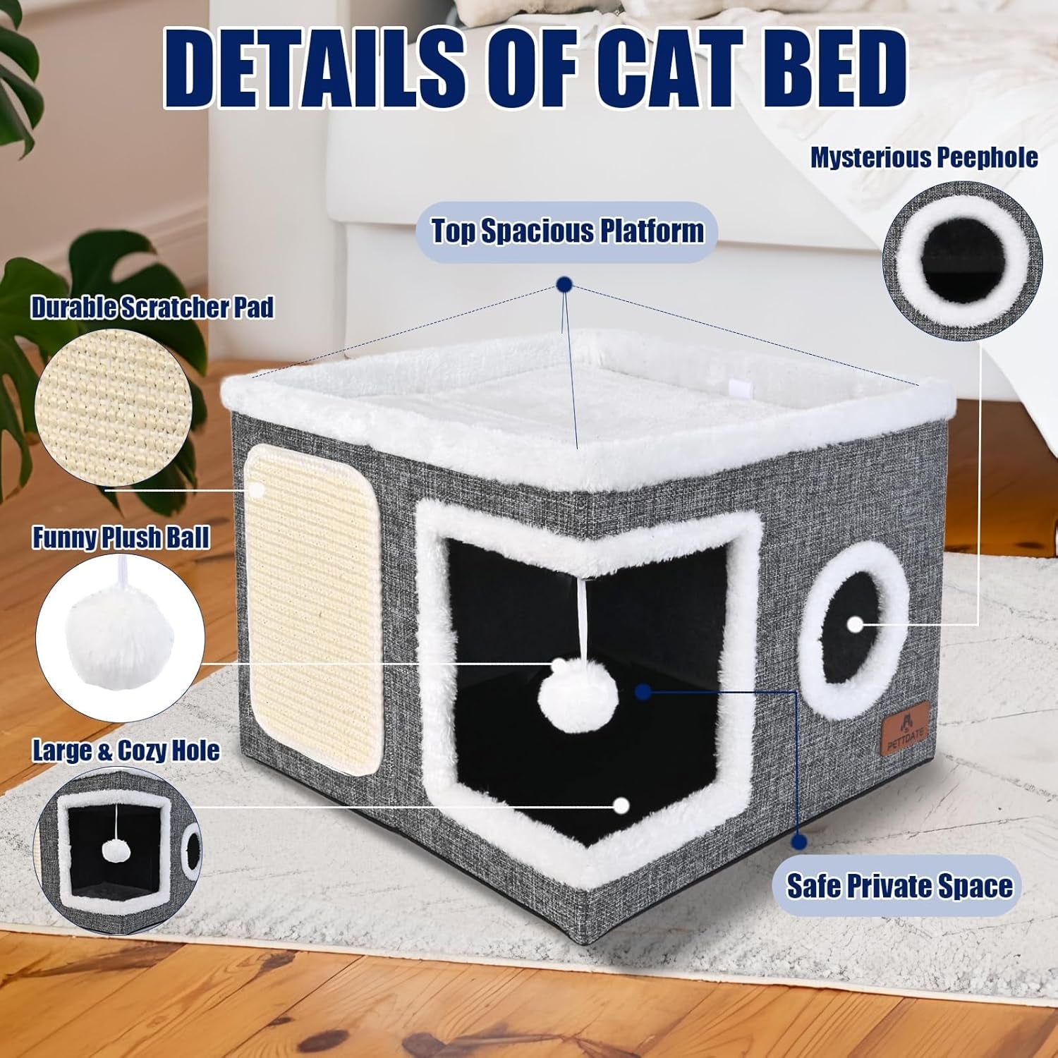 Couvertures et meubles, Animaux, Grottes et maisons, Chats, Lits pour chats, Chats - lits, matelas