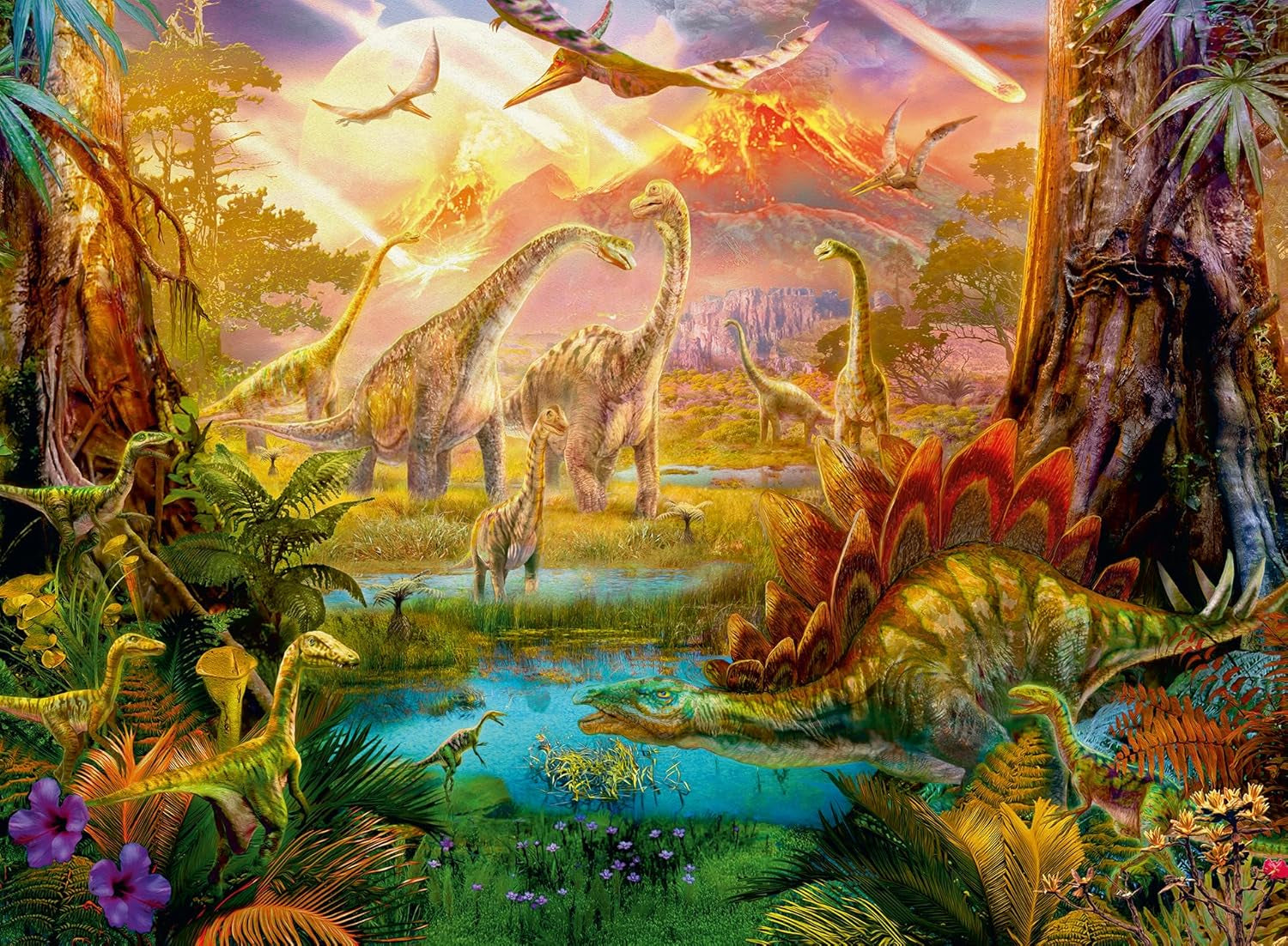 Ravensburger Puzzle 16983 - Dinoland - Puzzle 500 pièces pour adultes et enfants de plus de 10 ans, puzzle dinosaure Puzzle Naty Shop Classic