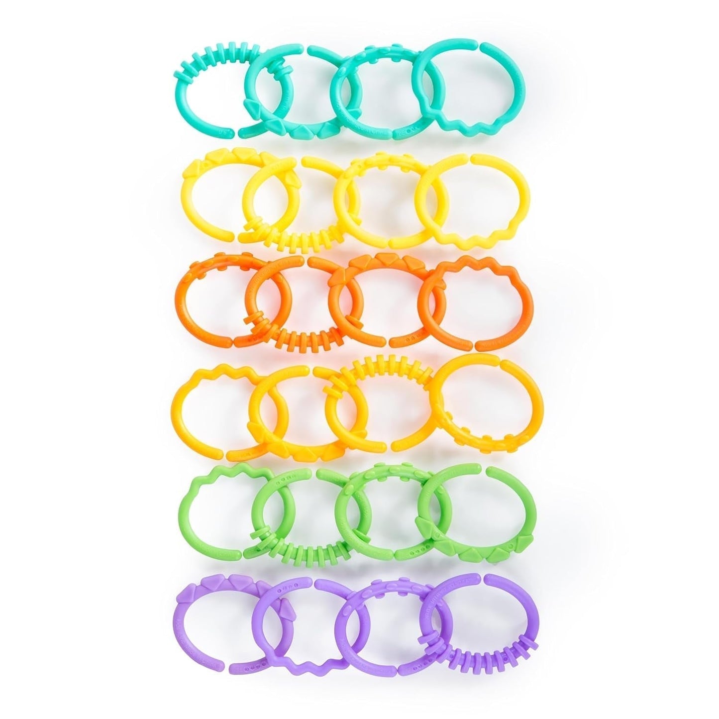 Bright Starts, Oball, maillons de connexion de chaîne de poussette, beaucoup de maillons, pliable, facile à attacher, facile à nettoyer, parfait pour les voyages Bebe Toys Naty Shop Titre par défaut