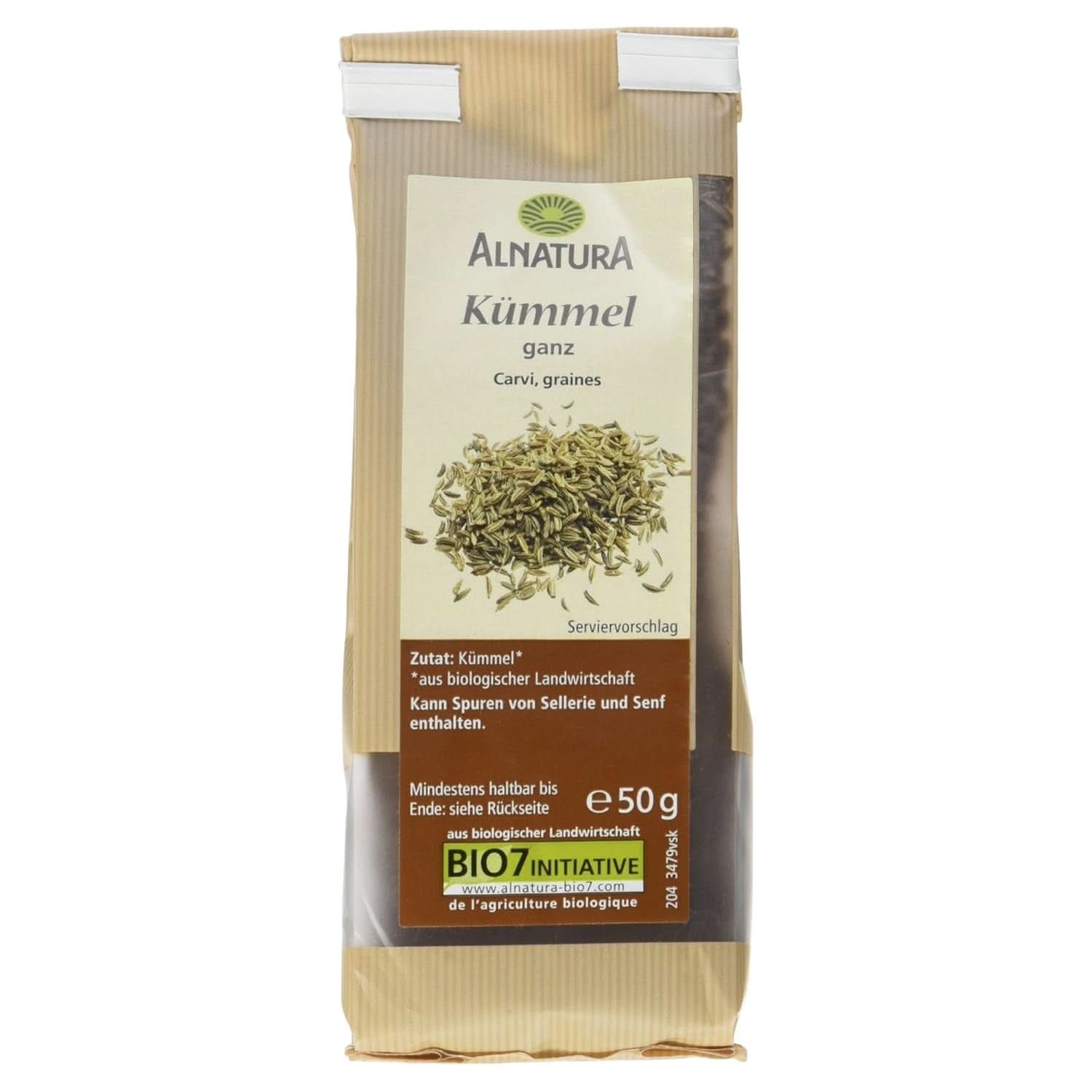 Cumin entier bio, 50 grammes Condimente Naty Shop