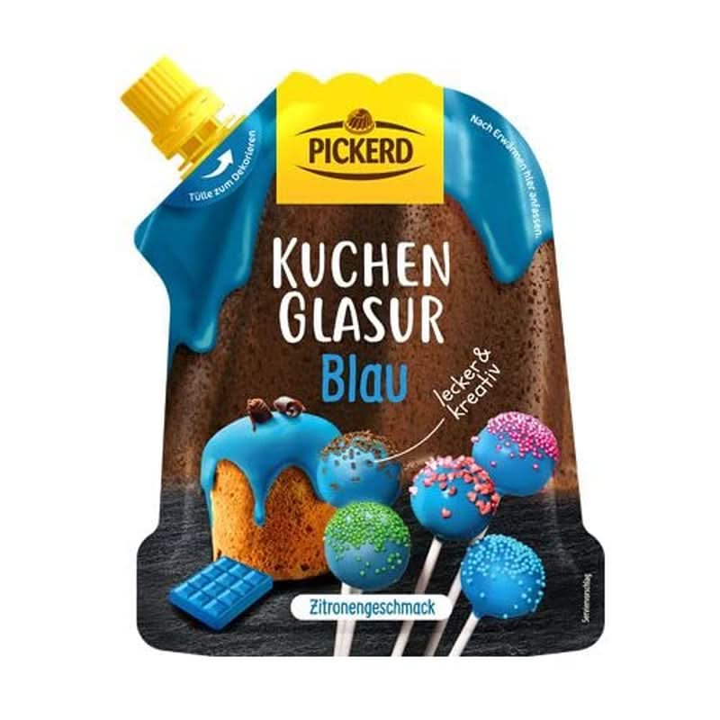Glaçage à gâteau au goût de citron, couleur bleue, 125 grammes Glaçages et Décor Naty Shop Default Title