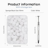 100 pièces Nail Art Schwamm Mit Metallgreifer, Éponge Pinceau Applicateur, Éponge Nagel Pinsel, Nageldesign Zubehör Schwammpinsel, Utiliser, Un Varavländ von Gradient Nail Art Patterns Zu Ersetlen