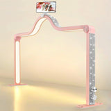 Kalolary Lampadaire, Lash Lumière Pour Extensions De Cils Regglable À 360°, 3000K-6000K Demi-Lune Lamp, Lamp De Beauté (Lampe demi-lune)