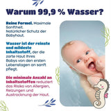 Lingettes humides Kindii Water Care - Lingettes Aqua Baby - 100 % viscose, 99,9 % eau, extrait de pamplemousse, taille écharpe 150 x 200, 100 % biodégradables, sans plastique, lingettes nettoyantes pour peaux sensibles