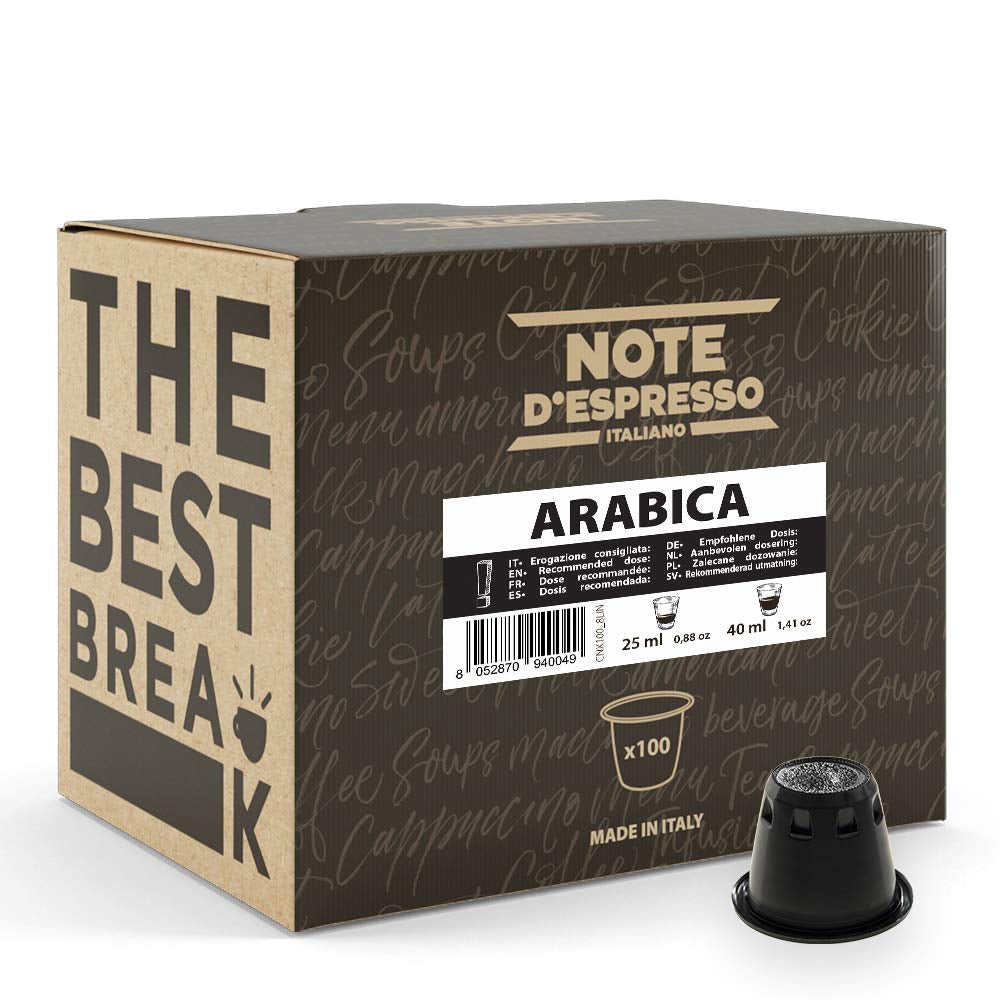 Capsules de café Arabica compatibles Nespresso 5,6g x 100 capsules