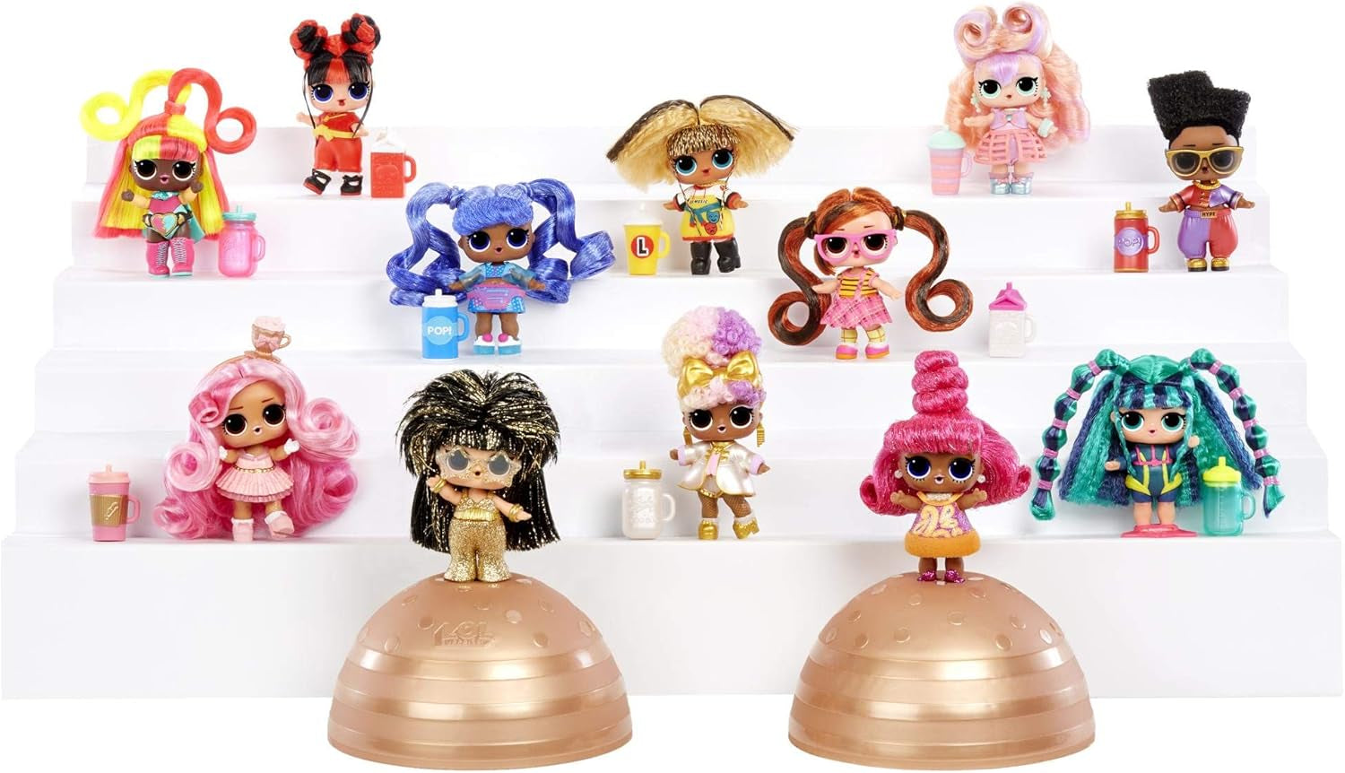 Poupées à collectionner LOL Surprise pour filles - Avec 15 surprises et coiffures différentes - #Hairvibes Dolls