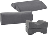 Oreiller orthopédique dorsal/lombaire Traumnacht avec noyau en mousse viscoélastique et housse en micropolaire douce pour la peau, certifié Oeko-Tex, fabriqué selon les normes de qualité allemandes
