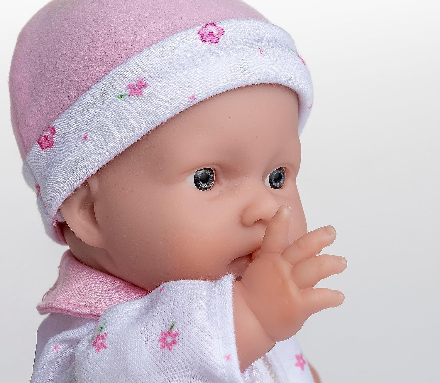 JC Toys La Baby Kaukasisches Babypuppen-Set - Weiche 28 cm Babypuppe, Washbar, Abnehmbares rosa Outfit mit Hut, Decke & Schnuller, Für Kinder ab 12 Monaten