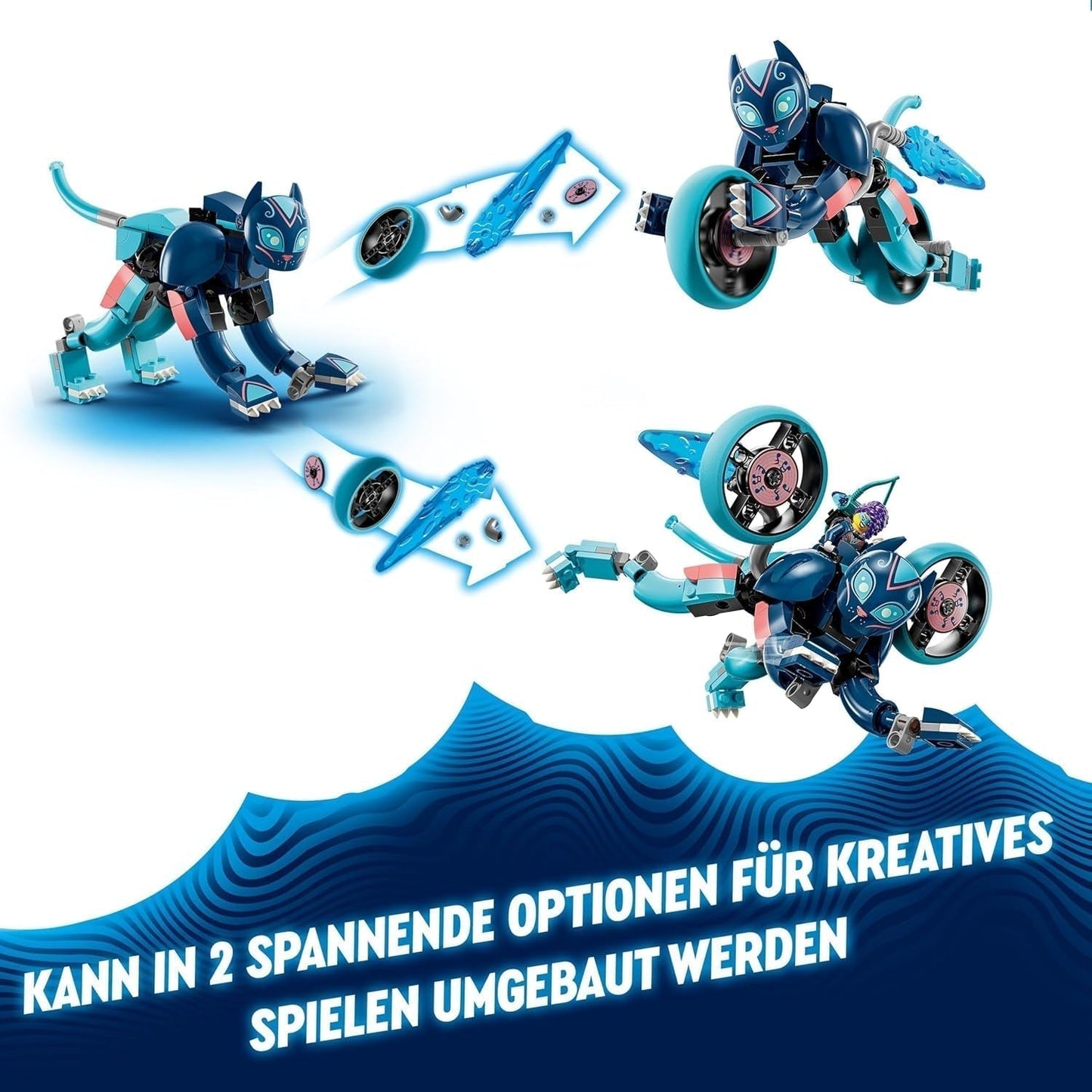 LEGO Dreamzzz La moto du chat de Zoey 2 en 1 Cadeau pour les enfants de 7 ans et plus Modèle animal Bloc de construction Jouet Moto Fantasy Play Set pour garçons et filles 71479 Jeux de construction Beuche den LEGO-Store