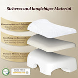 SAHEYER Oreiller pour dormeur latéral avec bras, oreiller orthopédique ergonomique, oreiller en mousse à mémoire de forme pour le cou et les épaules, oreiller cervical avec bras multi-angles pour de nombreuses positions de sommeil (blanc) Oreillers orthopédiques cervicaux Naty Shop