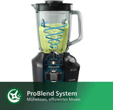 Philips Batteur sur socle et machine à smoothie – 600 W, 2 litres, application Homeid, 2 appareils de cuisson + fonction d'impulsion, Problend, fonction Ice-Crush (HR2291/41) Cuisine Naty Shop