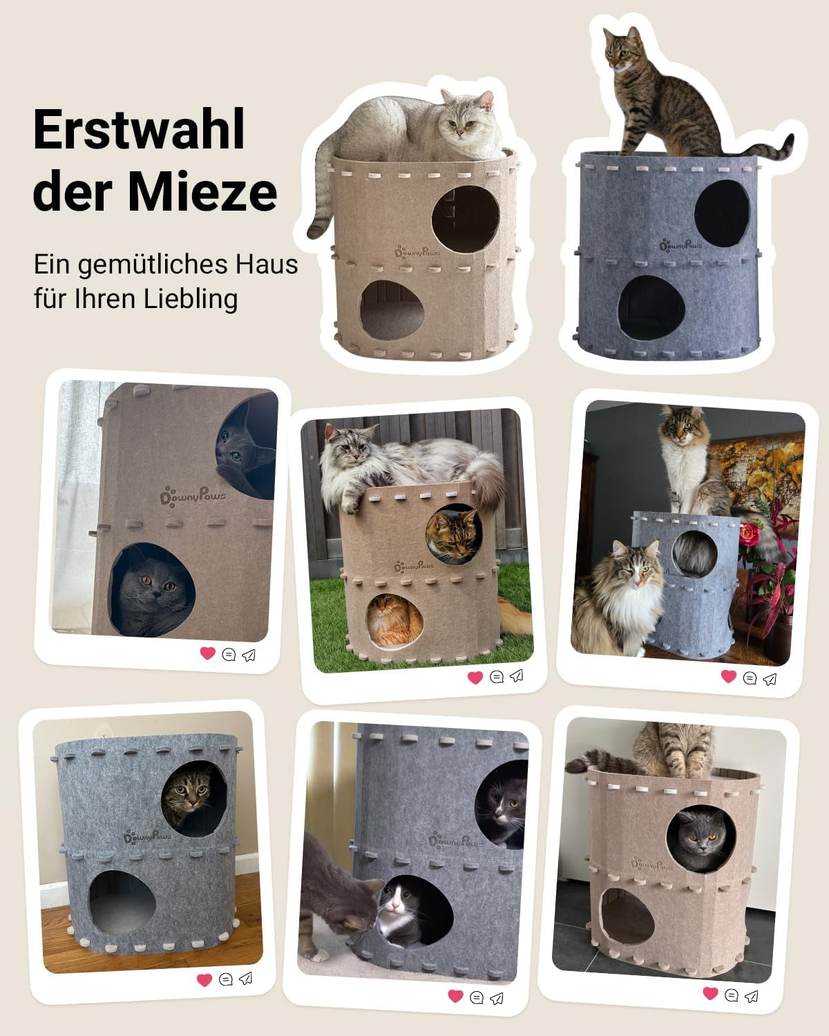 Couvertures et meubles, Animaux, Grottes et maisons, Chats, Lits pour chats, Chats - lits, matelas