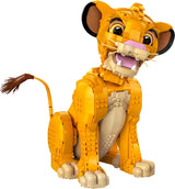 Lego Ç€ Disney Simba, le jeune roi lion, jouet de construction à collectionner avec figurines d'animaux créatives, activité relaxante pour adultes, idée cadeau pour femme 43247 Jeux de construction Besuche den LEGO-Store